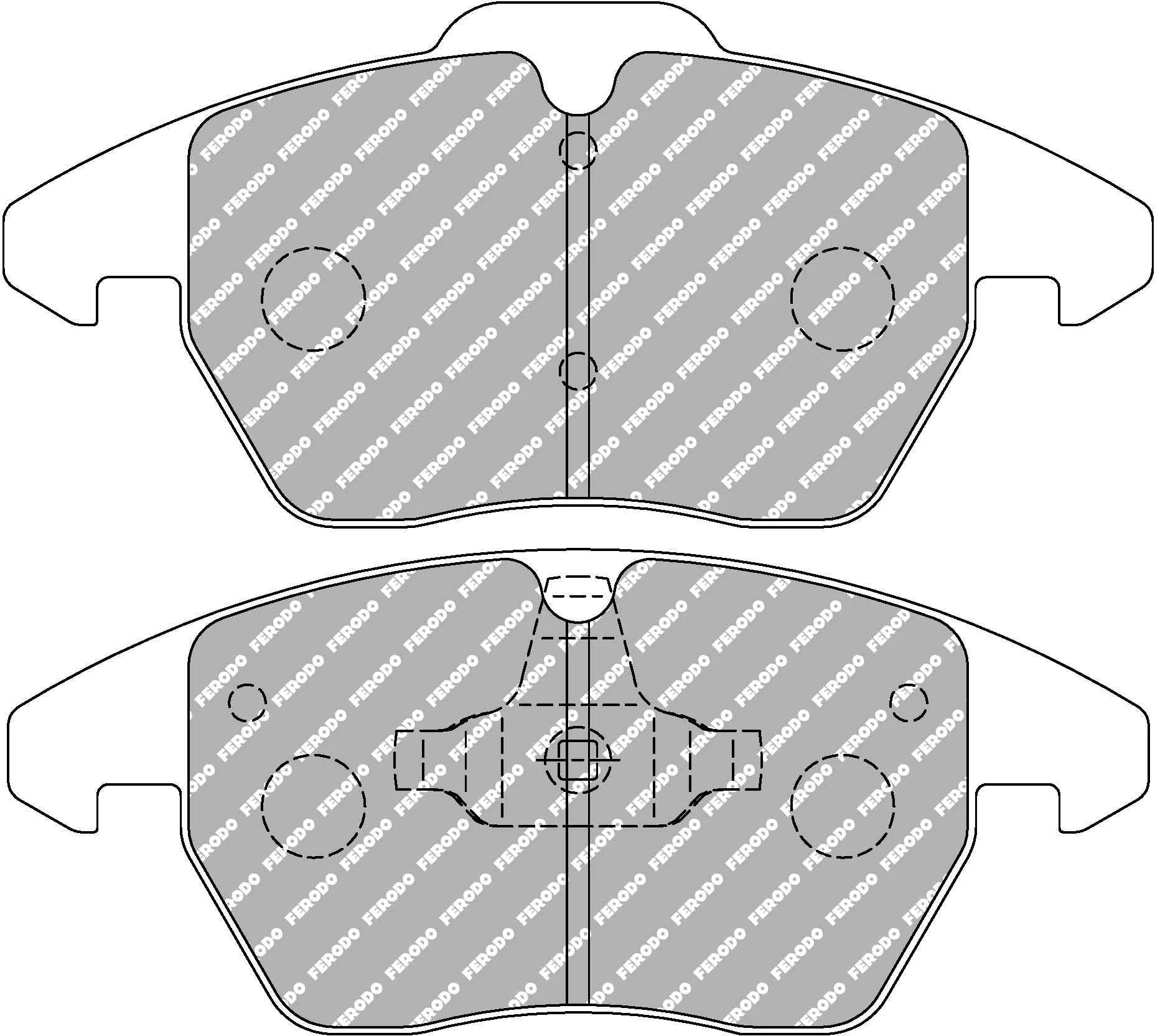 208 GTI Front Ferodo Ds2500 Pads - Image 2