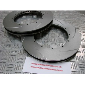 335mm Big Brake Kit Replacement Grooved Discs - Image 2