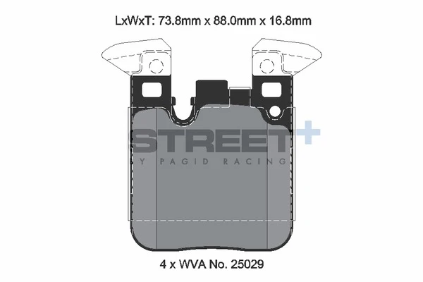 BMW F Series Rear Pagid Street+ Pads - Image 2