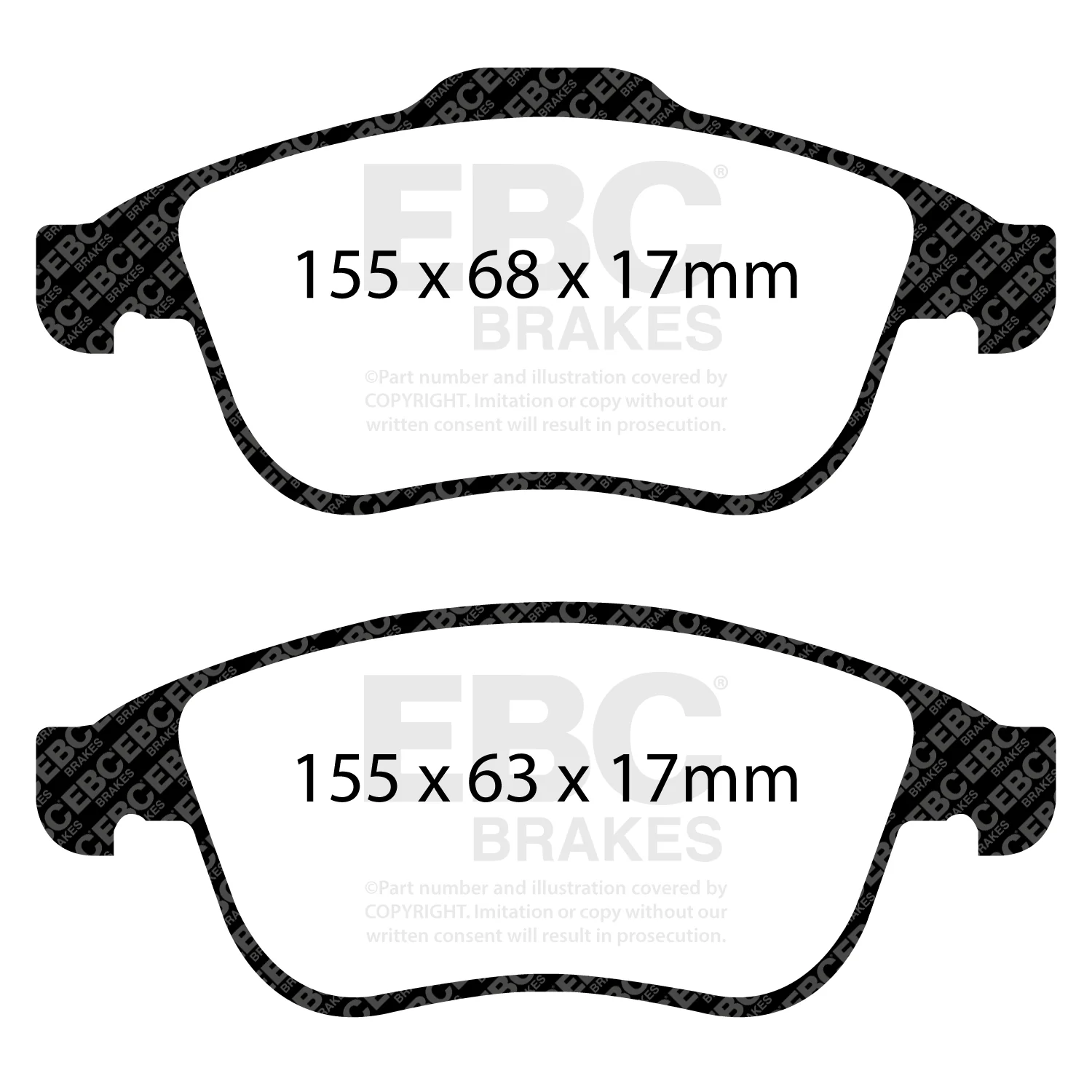 Clio 4 RS Front EBC Bluestuff Pads - Image 2
