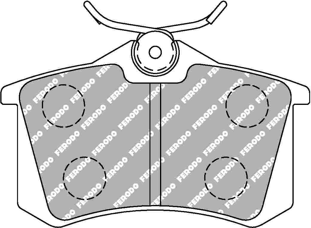 Clio 4 Rs Rear Ferodo Ds1.11 Pads