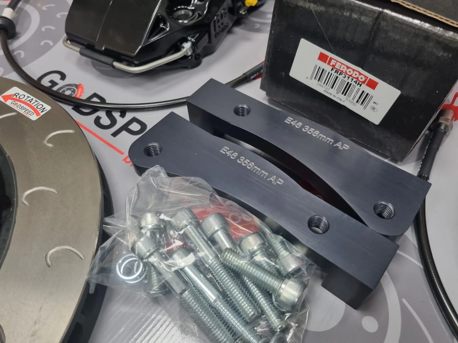 E46 M3 Godspeed 356mm  6 Pot Kit - Image 5