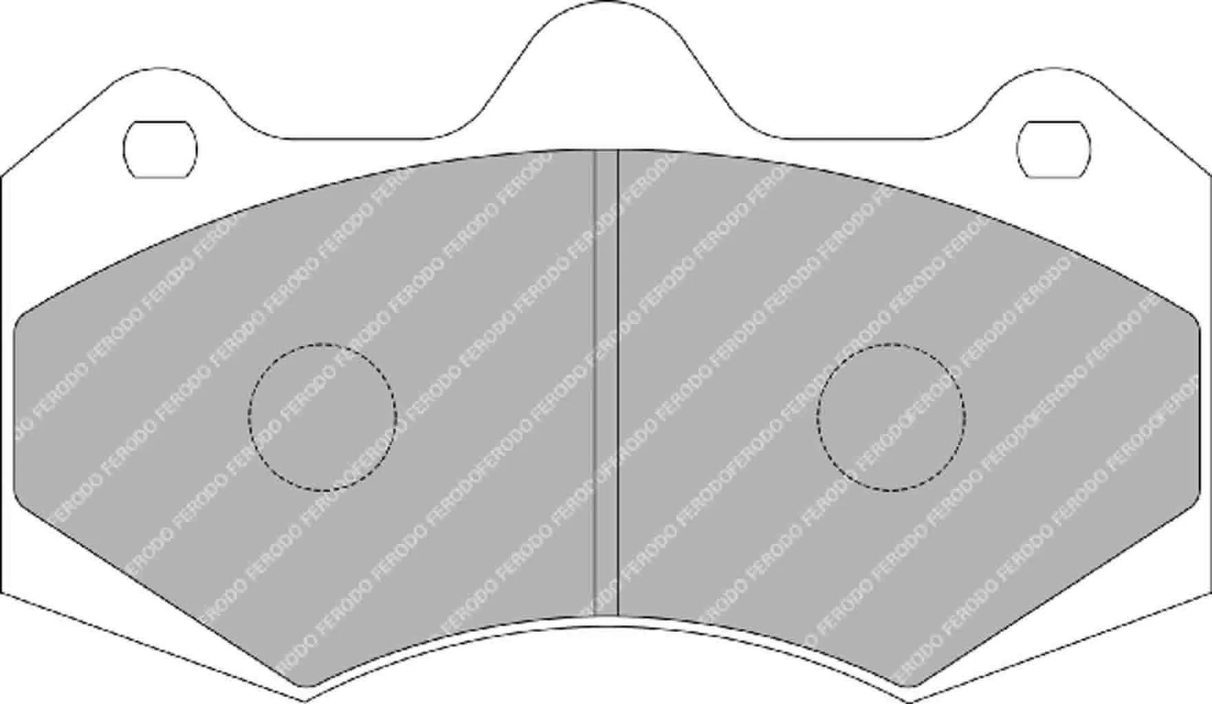 Ferodo Ds2500 CP7040 Pads 57mm Wide