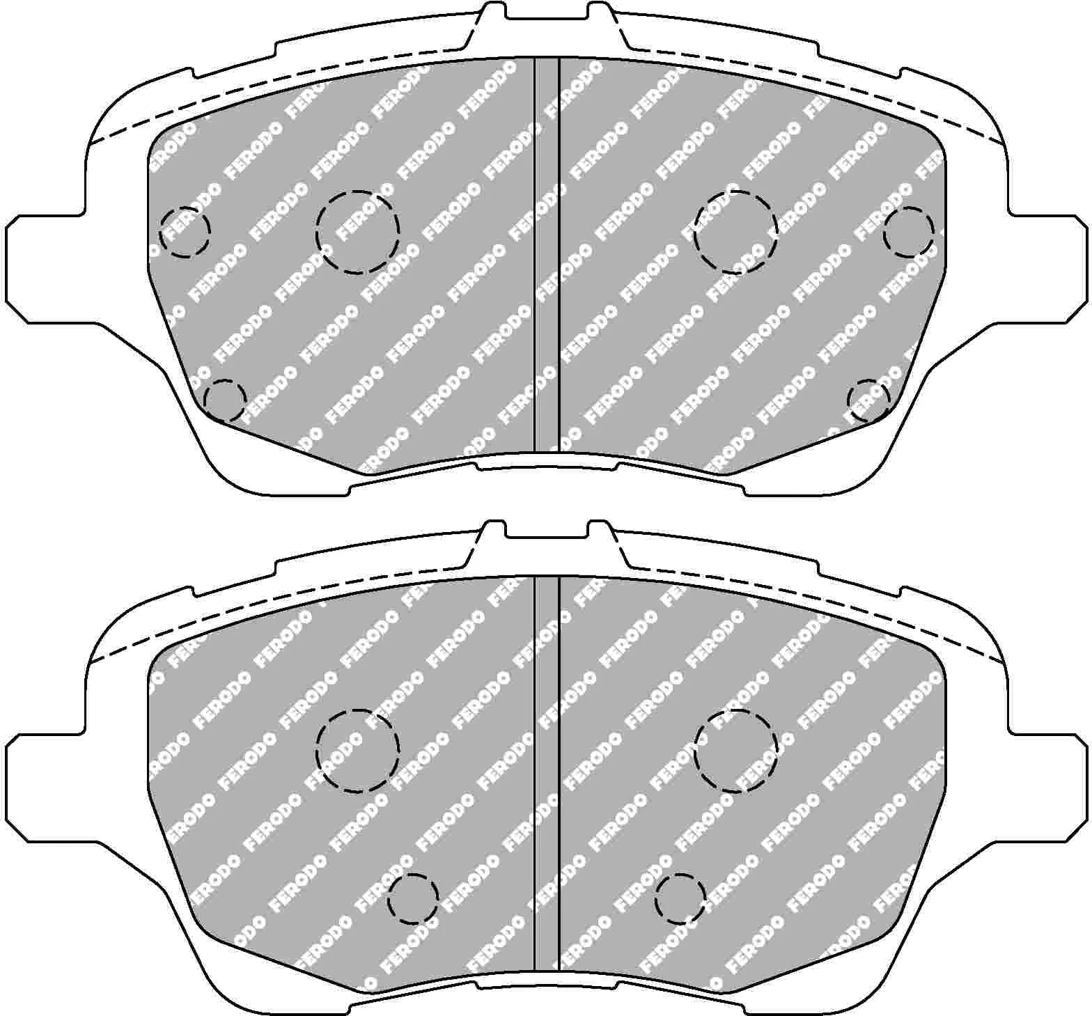Fiesta Mk 7 ST Front EBC Bluestuff Pads - Image 2