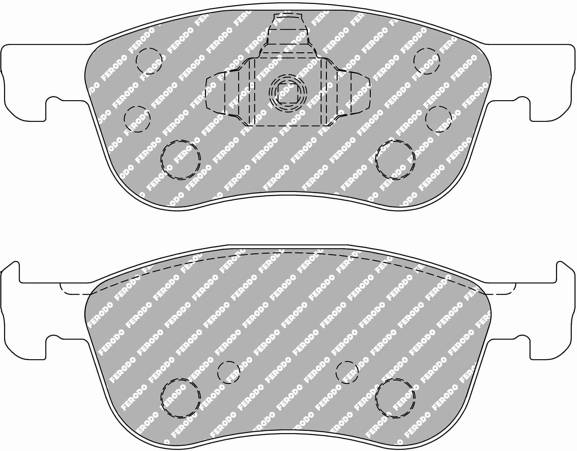 Fiesta MK 8 ST Front Ferodo Ds2500 pads - Image 2