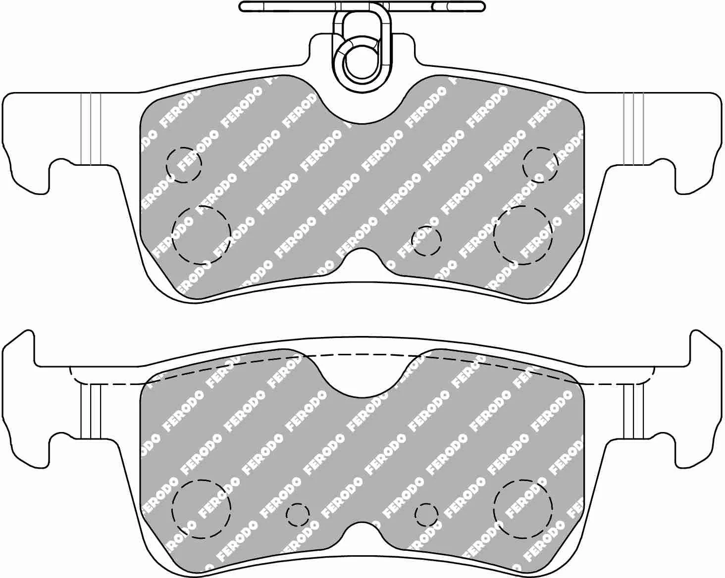 Fiesta MK 8 ST Rear Ferodo Ds2500 Pads - Image 2