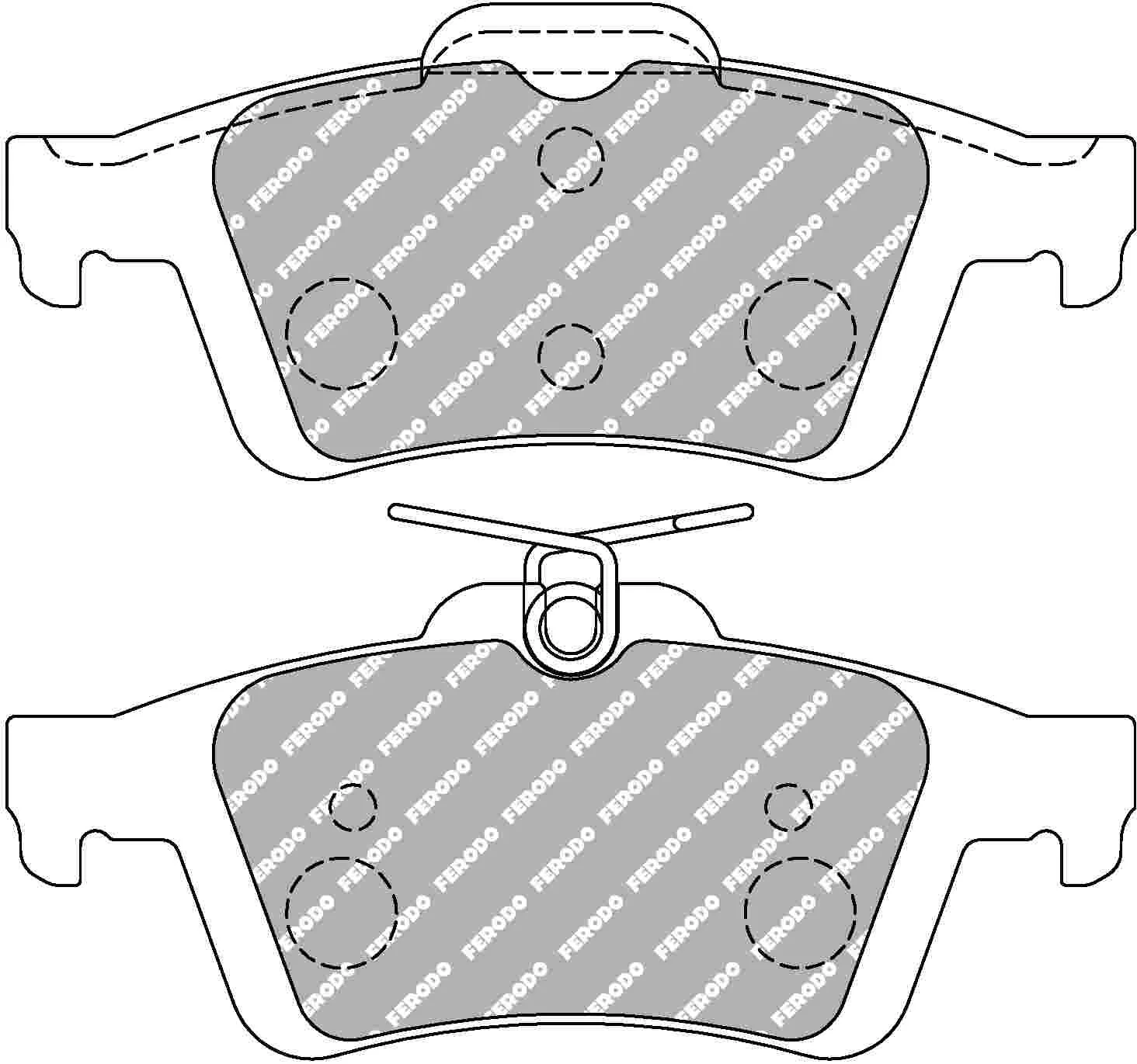 Focus MK 3 RS Rear Ferodo DS2500 Pads - Image 2