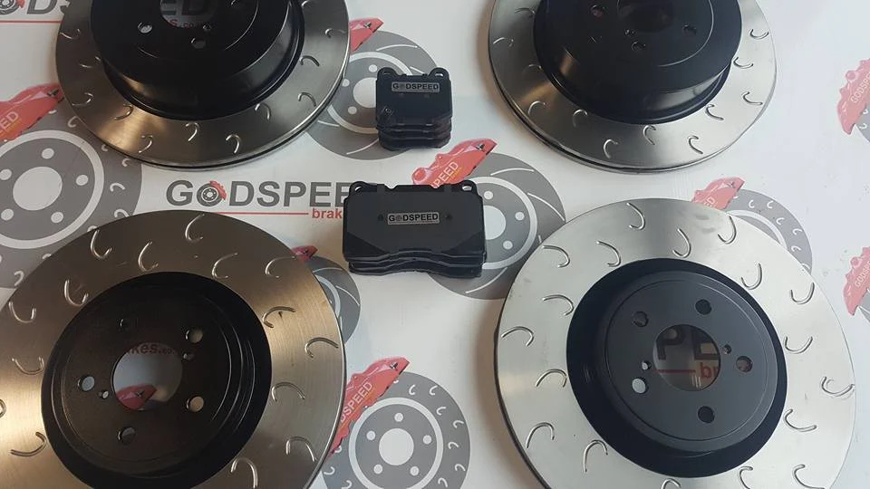 F&R G Hook Discs and Kevlar Pads Package STI Impreza