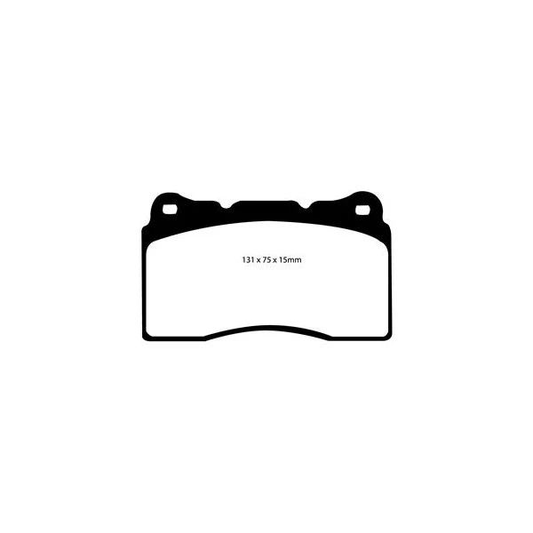 Front Kevlar Pads for factory fitted Brembo STI 4 pot calipers