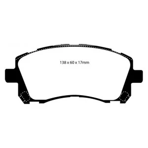 Impreza 2 Pot Kevlar Front pads Lug-Type - Image 2