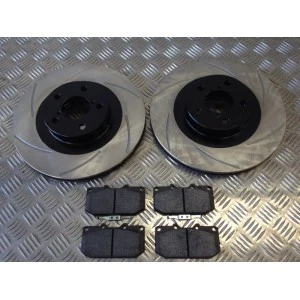 Impreza 294mm Front 6 Groove Discs and Kevlar Pads - Image 2