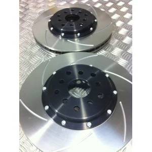 Impreza 2008+ STI 326mm 6 Groove Front 2 Piece Discs and Bells - Image 2