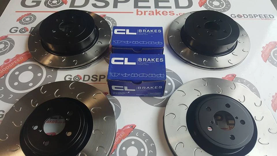 2008+ Impreza STI F&R G Hook Discs and CL RC5+ Pads