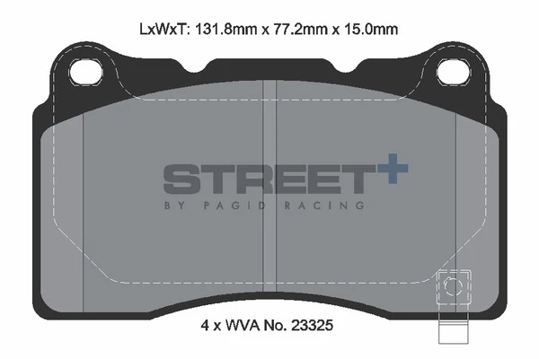 Impreza STI Front Pagid Street+ Pads - Image 2