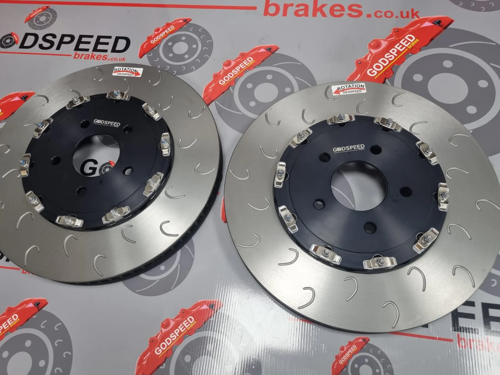 Evo X Front 2 piece Discs and Bells